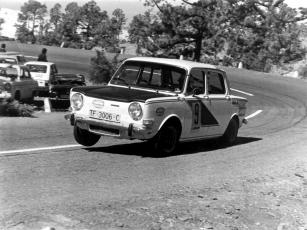 Hortensia Hernández & Simca 1000 Rallye 2. Subida a Vilaflor-Tenerife (Foto: Agustín Juan Afonso Santana)